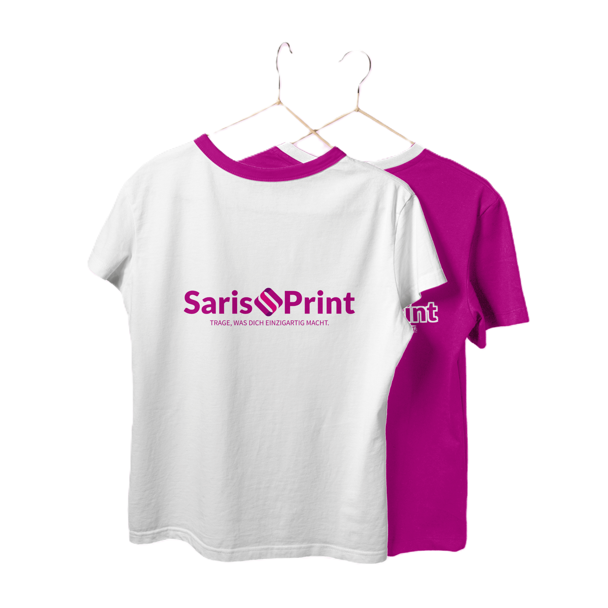 AiDesign-Two-color T-shirt logo mockup